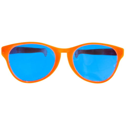 10 - 25 LEI - Ochelari Deghizare, Flippy, Marime Exagerata, din Plastic, 26 x 9 cm, Portocaliu