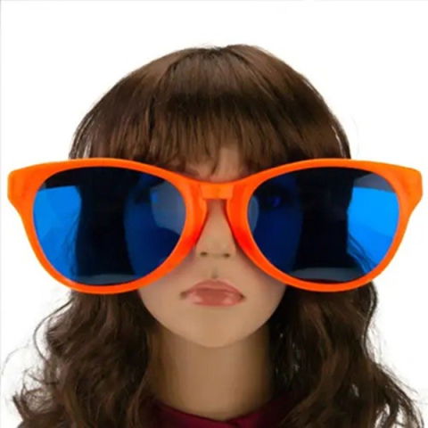 10 - 25 LEI - Ochelari Deghizare, Flippy, Marime Exagerata, din Plastic, 26 x 9 cm, Portocaliu