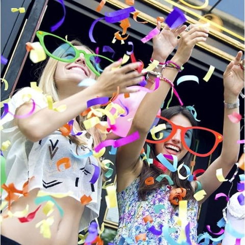 Costume si Deghizare - Ochelari Deghizare, Flippy, Marime Exagerata, din Plastic, 26 x 9 cm, Rosu