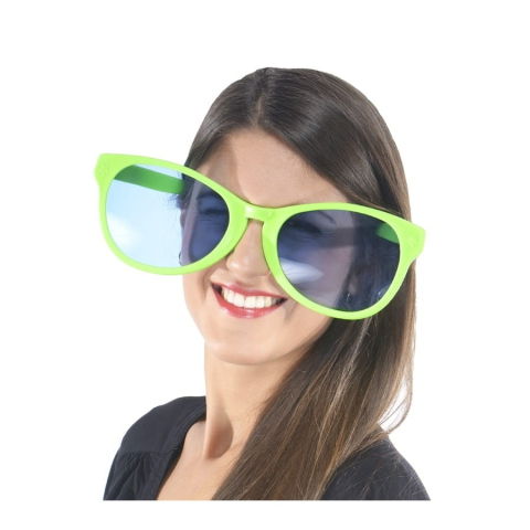 10 - 25 LEI - Ochelari Deghizare, Flippy, Marime Exagerata, din Plastic, 26 x 9 cm, Verde