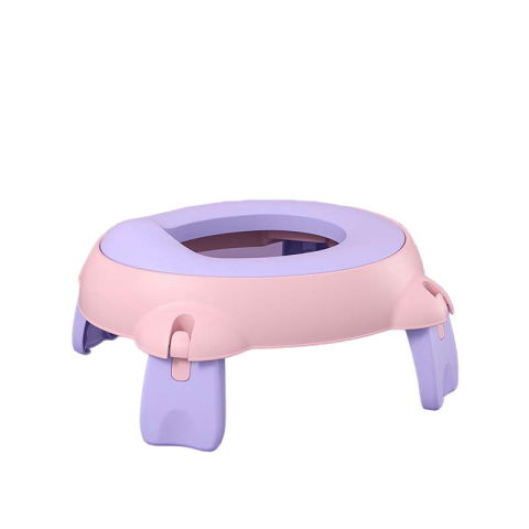 Articole Diverse copii - Olita Portabila, Flippy, pentru Calatorii, Confectionata din Spuma PU, 1-6 ani, 34x32x17 cm, Roz/Mov