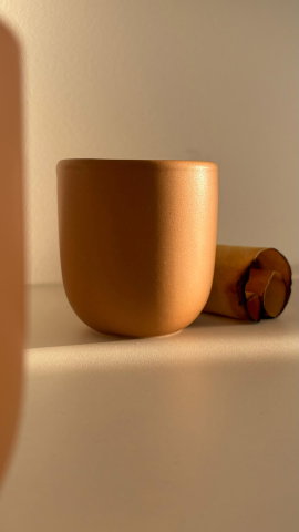 Pahare ceramice - Pahar ceramic 250 ml pentru cafea | Glazurat manual premium