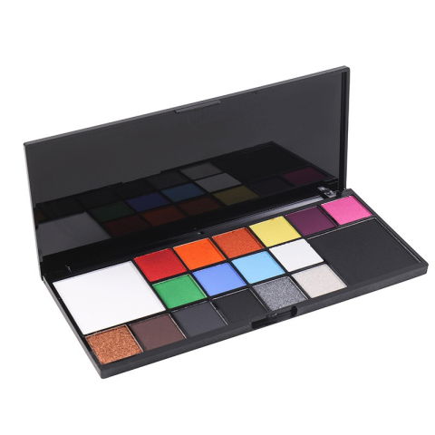 Vopsea fata si corp - Paleta 18 Culori Vopsea de Fata, Flippy, Activare cu Apa, 18 x 8 x 1.4 cm, Multicolor