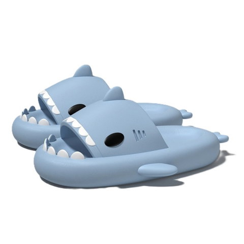 Best deals - Papuci Tip Rechin, Flippy, Unisex, din Spuma EVA, Talpa Groasa Antiderapanta, Rezistenti la Uzura, Marime 38-39, Albastru Deschis