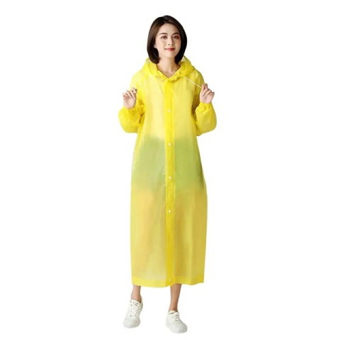TeoMarket - Pelerina de Ploaie, Flippy, pentru Adulti 150-180 cm, din EVA, Impermeabila, Rezistenta la Vant, Inchidere cu Capse, 140 g, Galben