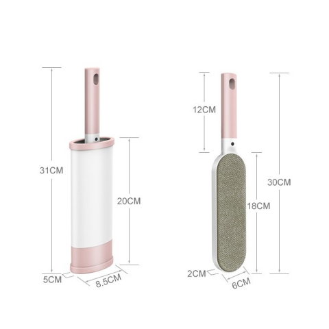 Best deals - Perie Electrostatica, Flippy, Pentru Curatarea Parului/Scamelor de pe Haine si Tapiterii, 2 Fete, Autocuratare, 31 x 8.5 cm, Roz