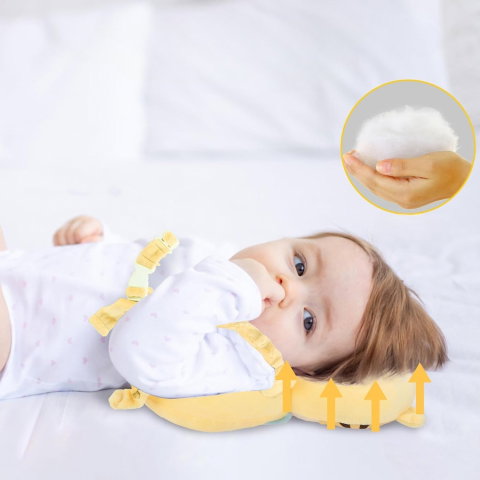 Best deals - Perna tip Rucsac pentru Protectia Capului, Flippy, Tetiera tip Tigru, pentru Bebelusi, 33x6x19 cm, 180 g, Crem