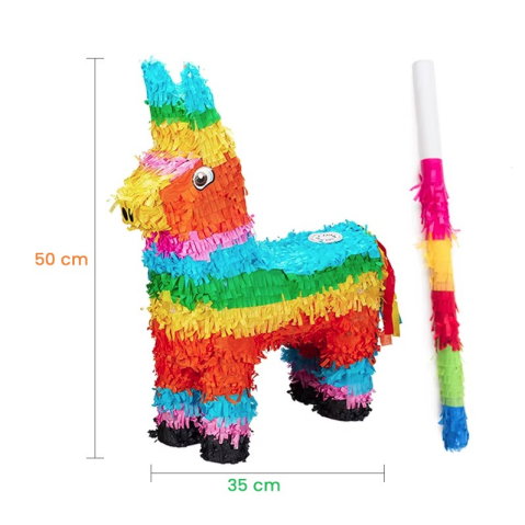 Import - Pinata Magarus pentru Petrecere, Flippy, Pinata din Hartie si Carton, Pinata pentru Copii, 50 x 35 x 10 cm, Multicolor