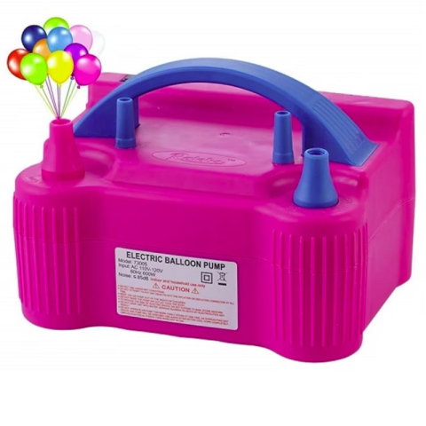 Import - Pompa Electrica de Umflat Baloane, Flippy, cu Doua Iesiri, 220V, Putere 600W, Accesorii petrecere, Mov