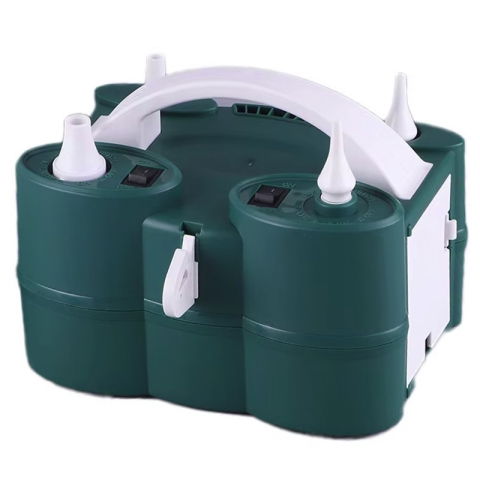 Pompe Baloane - Pompa Electrica de Umflat Baloane, Flippy, cu Doua Iesiri, Accesorii Incluse, 220V, Putere 600W, Accesorii petrecere, Verde