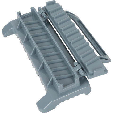 Import - Presa pentru Carne, Flippy, pentru Kebab, cu Maner, din ABS, 29 x 7.5 x 2.6 cm, Gri