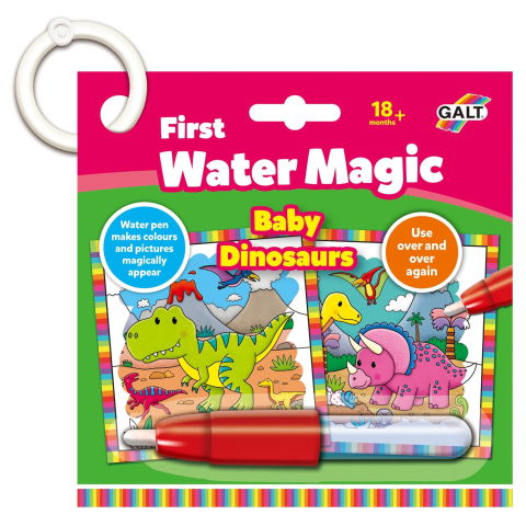 Desen si pictura - Prima mea carticica Water Magic - Micutii dinozauri