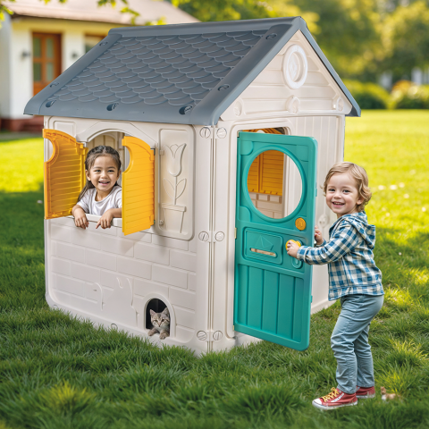 Jucarii pentru exterior - Prima mea casuta de joaca - Pastel
