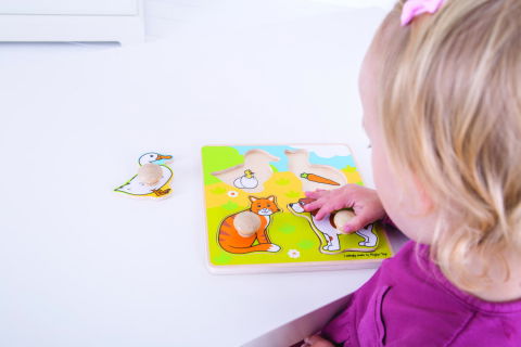 Puzzle din lemn - Primul meu puzzle - animale de companie