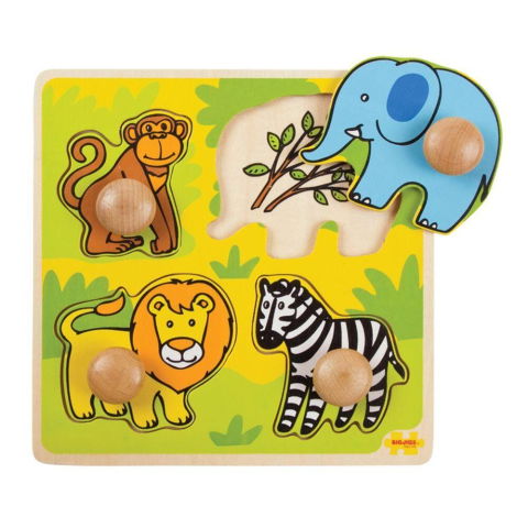 Puzzle din lemn - Primul meu puzzle - Safari