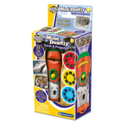 Jucarii dezvoltare imaginatie - Proiector tip lanterna - Cele mai periculoase animale