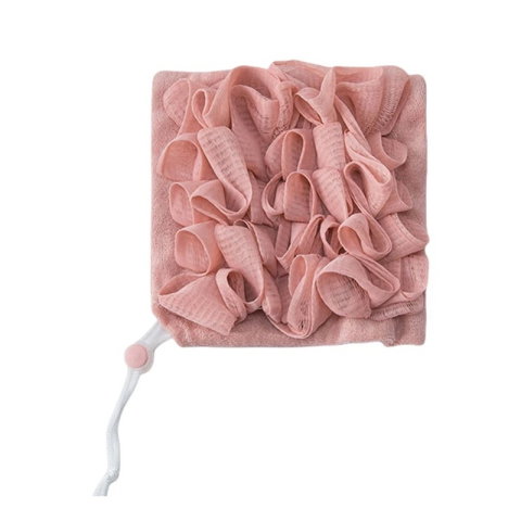 TeoMarket - Prosop de Baie, Flippy, 2in1, cu Burete din Plasa, 17 x 17 cm, Roz