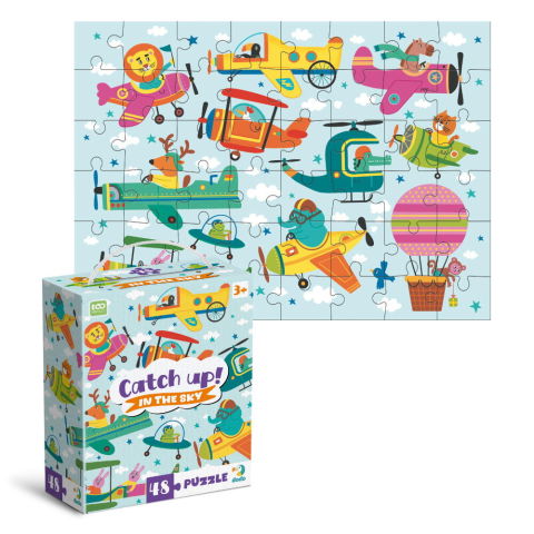 10 - 25 LEI - Puzzle - Aventuri in zbor (48 piese)