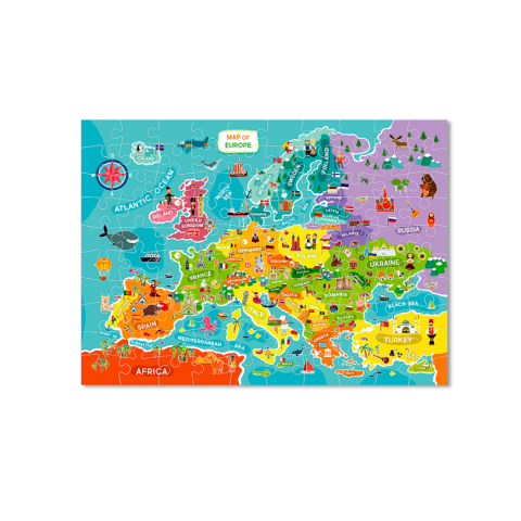 Puzzle-uri educative - Puzzle - Descopera Europa (100 piese)