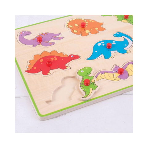 25 - 50 LEI - Puzzle din lemn incastru - Dinozauri