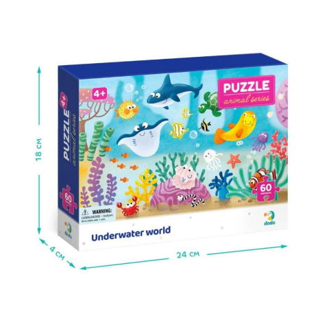 10 - 25 LEI - Puzzle - Distractie cu animalute marine ( 60 piese)