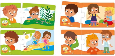 Puzzle-uri educative - Puzzle duo - Emotii (lb.romana)