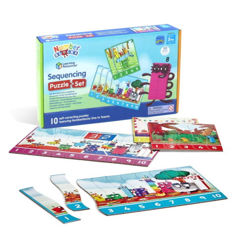 Jocuri matematice - Puzzle - Exersam numaratul de la 1 -20 - Numberblocks