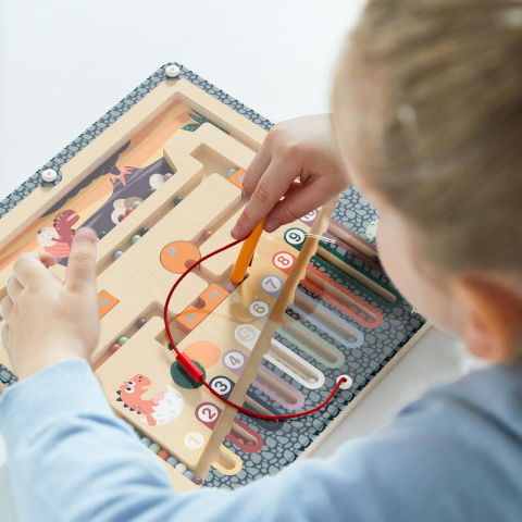 Puzzle-uri educative - Puzzle labirint - Cursa dinozaurului