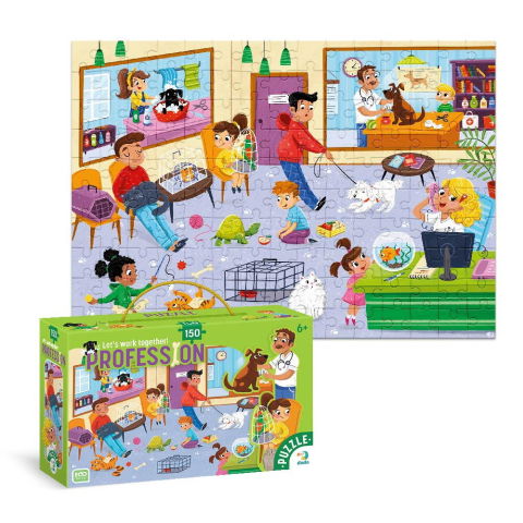 Puzzle-uri clasice - Puzzle meserii - Medic veterinar (150 piese)