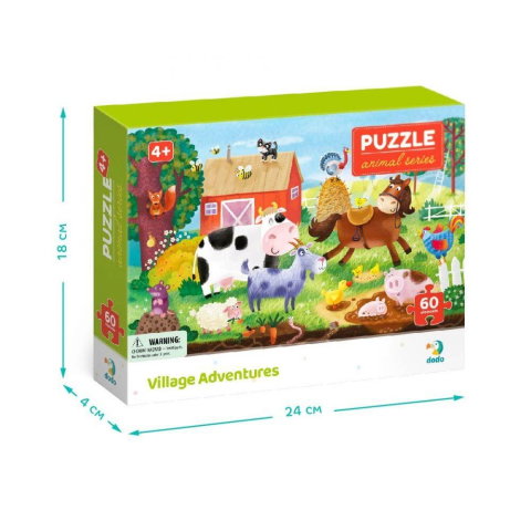 10 - 25 LEI - Puzzle - Peripetii la ferma (60 piese)