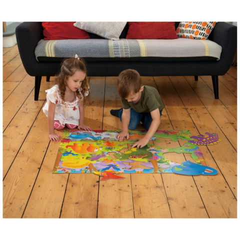 Puzzle-uri clasice - Puzzle Podea: Dinozauri (30 piese)