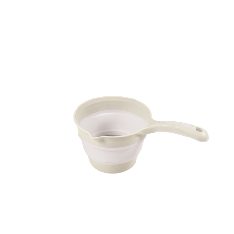 10 - 25 LEI - Recipient pliabil cu maner pentru baie - Bej