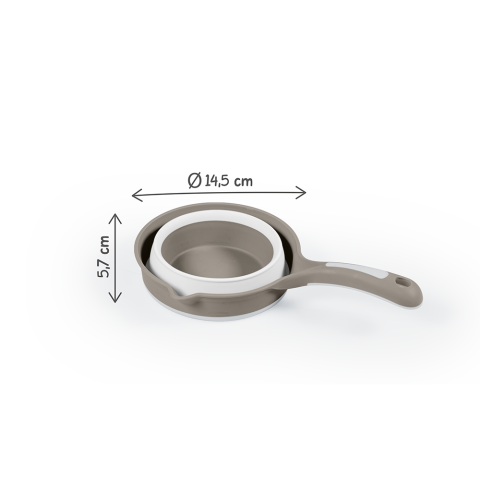 10 - 25 LEI - Recipient pliabil cu maner pentru baie - Gri