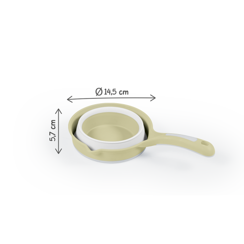 10 - 25 LEI - Recipient pliabil cu maner pentru baie - Verde Eco