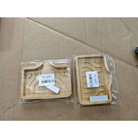 Best deals - Savoniera din Lemn, Flippy, Sistem de Scurgere a Apei, 12.8 x 1.6 x 9.8 cm, Natur