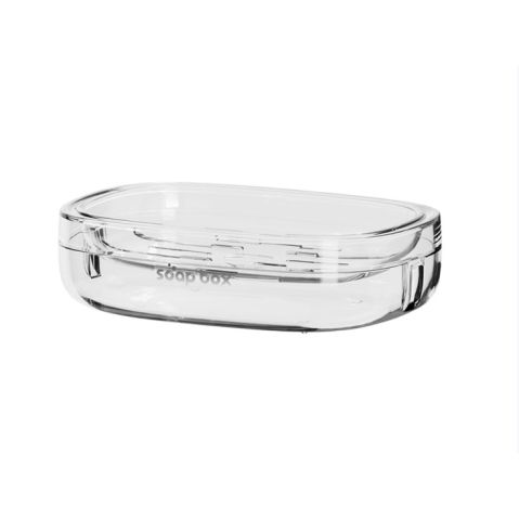 Pentru casa - Savoniera, Flippy, Pentru Blat, PET, Scurgere Optima, Argintiu Transparent