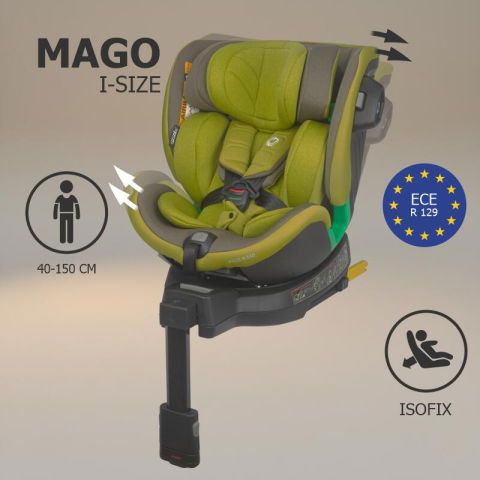 SmartBaby - Scaun auto iSize 40-150 cm Coccolle Mago Olive khaki