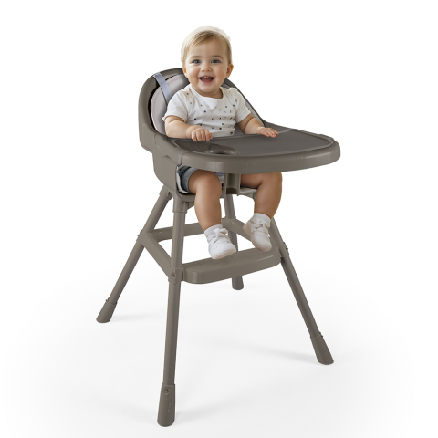 EduclassReseller - Scaun de masa premium cu perna - Gri