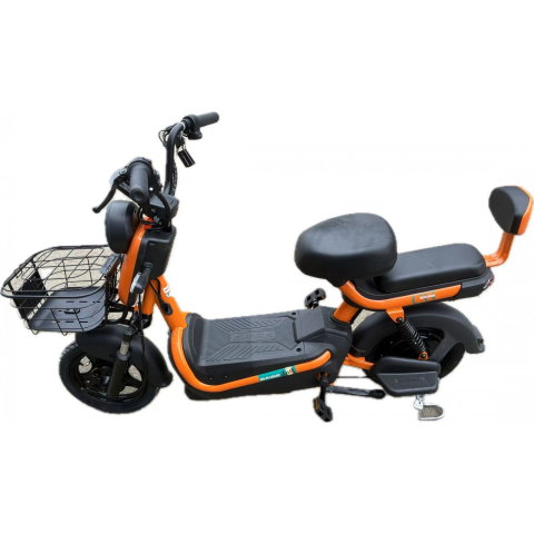 Import - Scuter Electric KG, Saige, Fara Permis, Motor 500W, Baterie 48V20Ah, Autonomie 60km, 153x40x85 cm, Viteza Maxima 25km/h, Portocaliu
