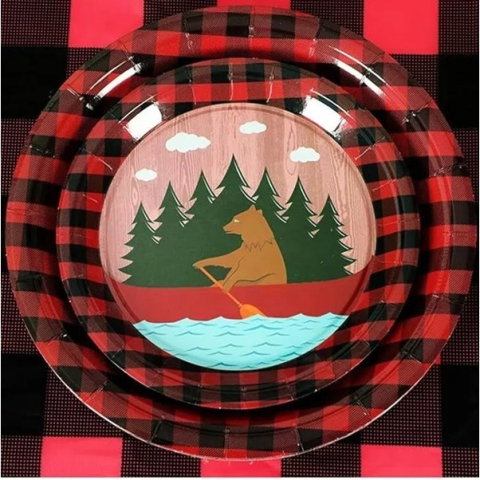 Best deals - Set 10 Farfurii Unica Folosinta, Flippy, 18 cm, Model Urs, Multicolor