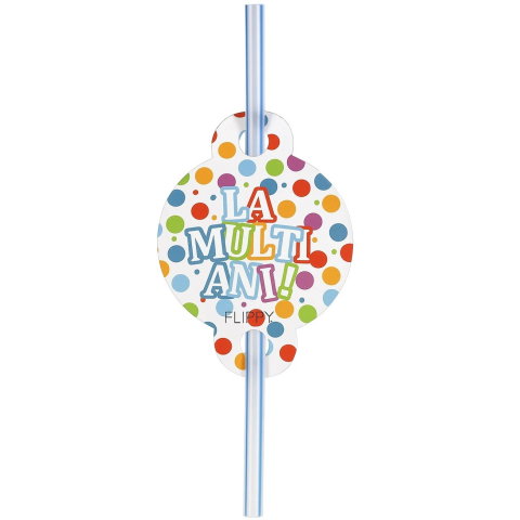 Best deals - Set 10 Paie, Flippy, Colectia LA MULTI ANI, 27 x 7 cm, din Carton/Plastic, Multicolor