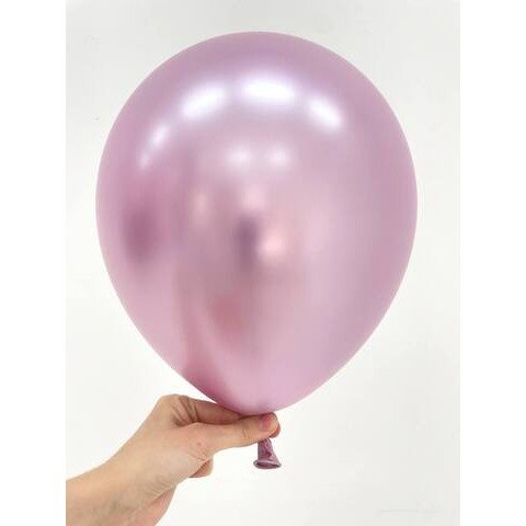 Best deals - Set 12 Baloane, Flippy, din Latex Chrome, 30 cm, Mov Deschis