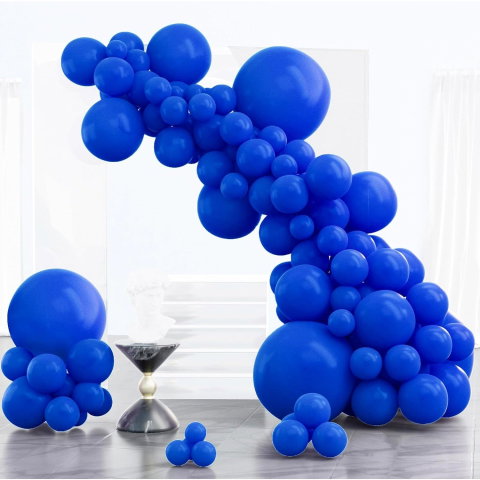 Best deals - Set 12 Baloane, Flippy, din Latex Standard, 13 cm, Albastru