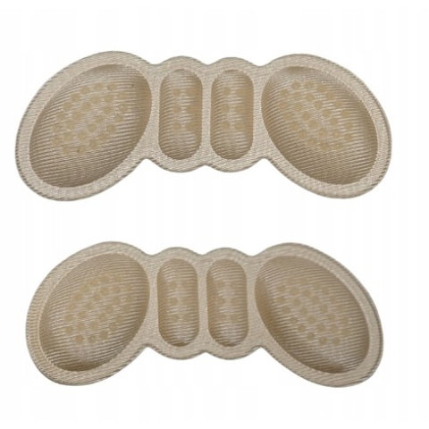 Import - Set 2 Branturi cu Pernute pentru Calcai, Flippy, Suport Interior pentru Incaltaminte, Marime Universala, Aderent pe Piele, Crem