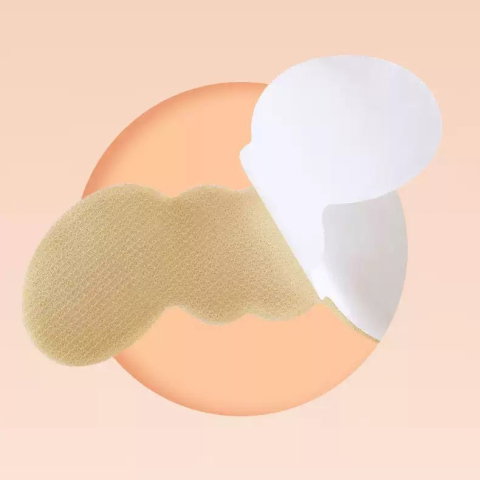 TeoMarket - Set 2 Branturi cu Pernute pentru Calcai, Flippy, Suport Interior pentru Incaltaminte, Marime Universala, Aderent pe Piele, Crem