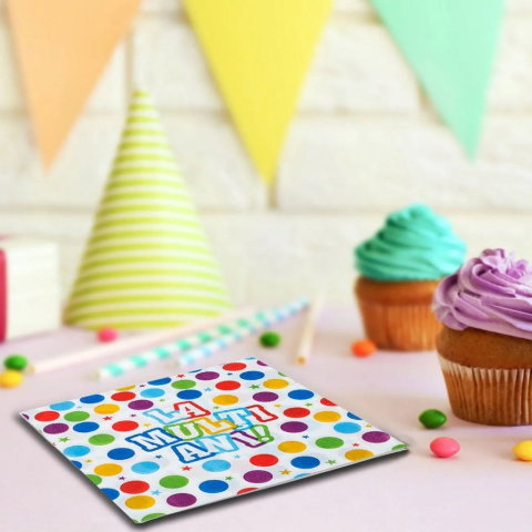 Best deals - Set 20 Servetele de Masa, Flippy, Colectia LA MULTI ANI, 33 x 33 cm, din Hartie, Multicolor