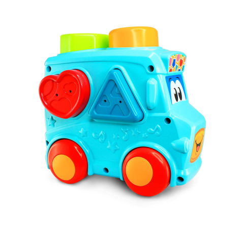 Jocuri de indemanare - Set 3 in 1 - Autobuz cu sortator, cilindru & turnulet cu bile