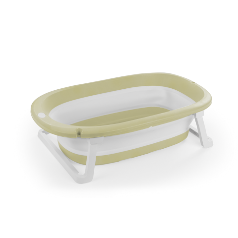 Articole baie - Set 3 in 1 cu cadita pliabila - Verde eco