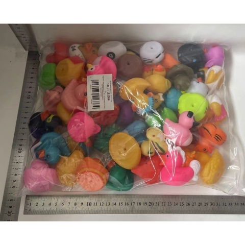 Jucarii interactive - Set 50 Ratuste pentru Baie, Flippy, 6x5.5x5.5 cm, Multicolore