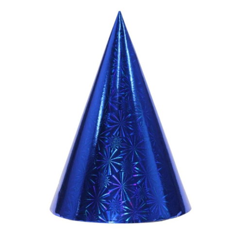 Import - Set 6 Coifuri Metalizate, Flippy, pentru Petrecere, Tematica Aniversare, Albastru